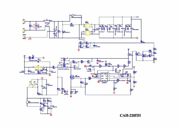 Esquema de la soldadora inverter Resant SAI 220PN