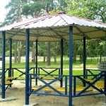 Gazebo ottagonale in metallo