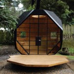 Originale gazebo in legno ottaedrico