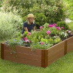 Los macizos de flores de madera derribados de las tablas se construyen en unas pocas horas