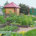 Valla de mimbre para jardín