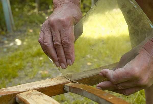 polering kan bare skrapes av med glass