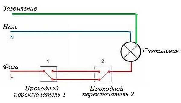 Diagrama de cableado para encender el interruptor de 2 posiciones