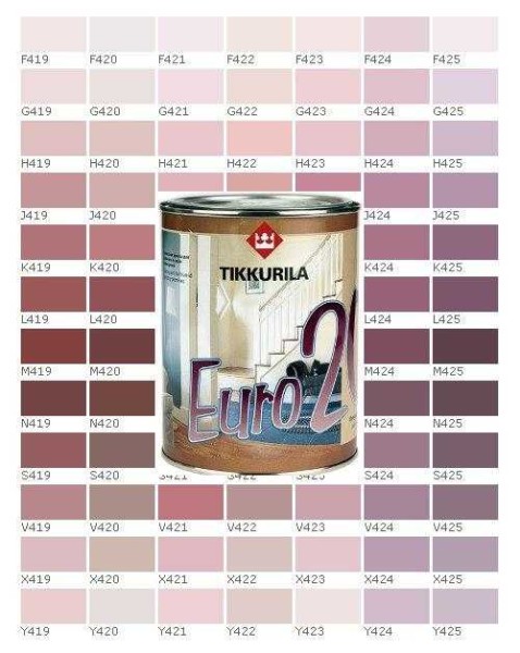 Vernice a base d'acqua del famoso marchio Tikkurila e cartoncino colorante in un solo colore