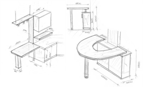 To skisser for implementering