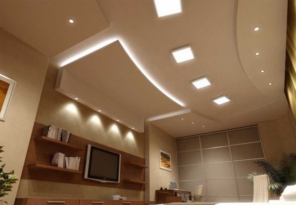 Configurazione complessa con illuminazione competente = bel soffitto