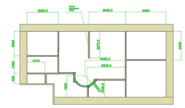 Reurbanización de 4 x habitación Khrushchev: foto después