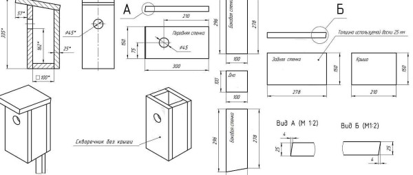 Birdhouse con tetto spiovente