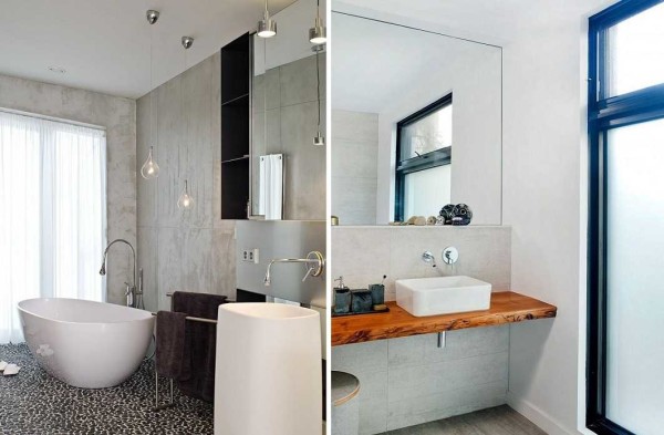 Bagno in stile loft