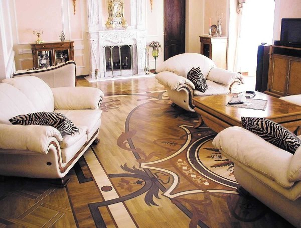 Parquet artistico - bello, ma sembra solo in stanze grandi