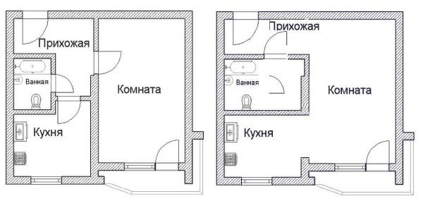 Hacer un apartamento tipo estudio con un apartamento de una habitación