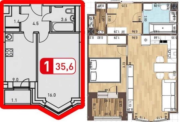 Una de las formas de aumentar el área durante las reparaciones es desmantelar las particiones. Esta es la única opción: nadie aceptará transferir la cocina al lugar del dormitorio. Los milagros solo pueden suceder en el primer piso