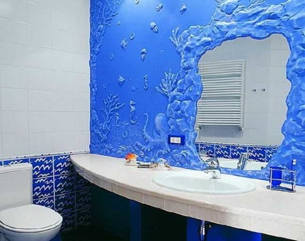 Diseño de baño en estilo náutico