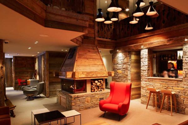 La chimenea alpina o suiza tiene un aspecto memorable