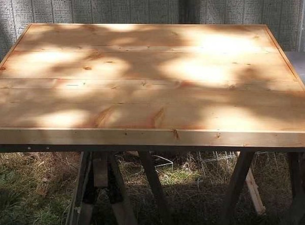 Esta es la mesa terminada.