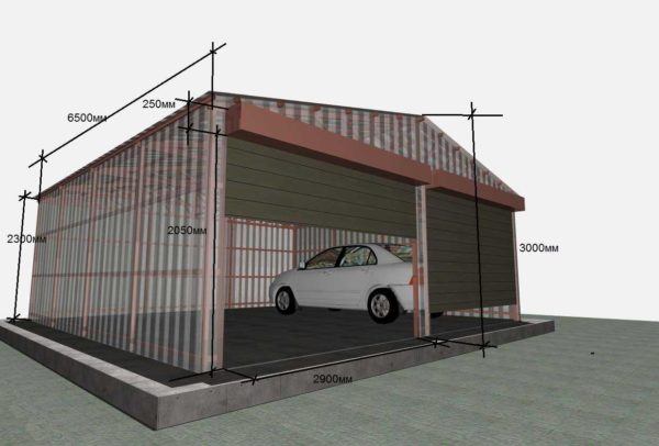 Dimensioni del garage per due auto