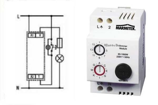 Atenuador modular y diagrama de cableado