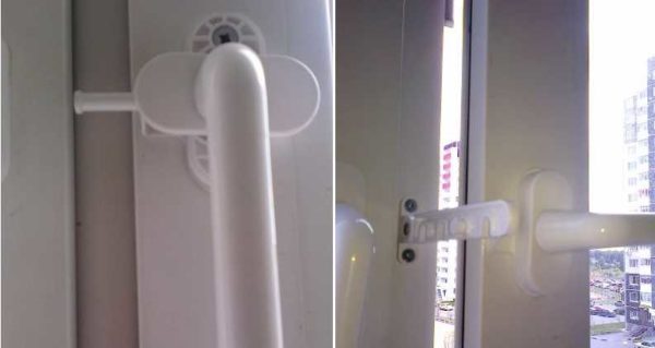 Limitatore di ventilazione per finestra in plastica installato