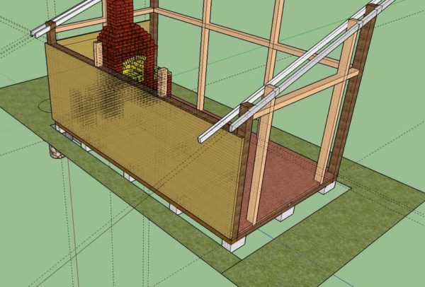 Un esempio di un disegno in ScratchUp