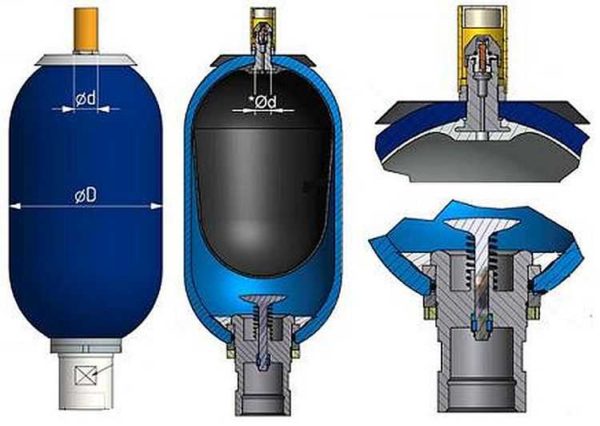 Design dell'accumulatore (immagine della flangia)