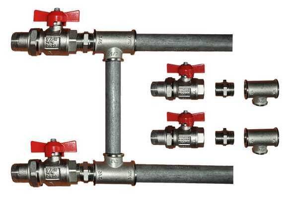 Conexión lateral con bypass (sistema monotubo)