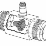 Dispositivo sensor de flujo de agua de turbina