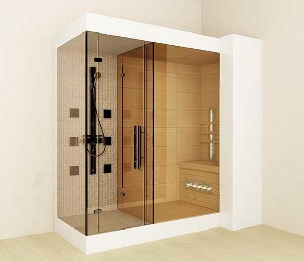 Las duchas con sauna pertenecen al segmento premium