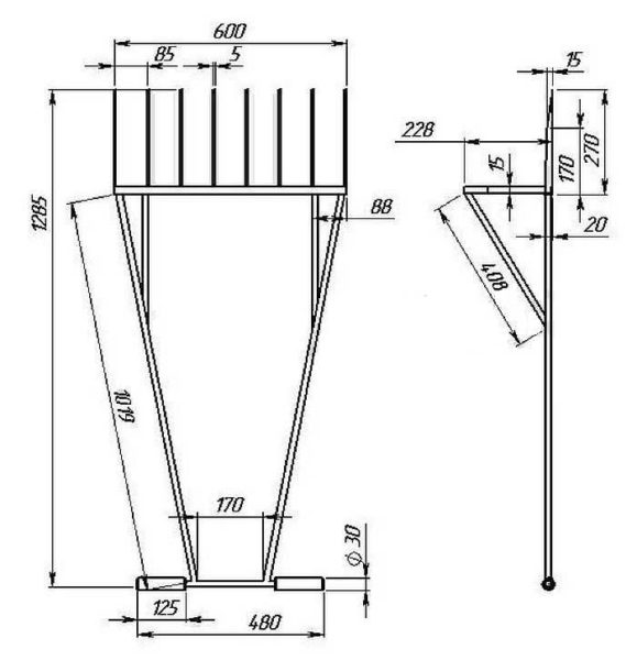 Altre dimensioni della scavatrice e il design della fermata