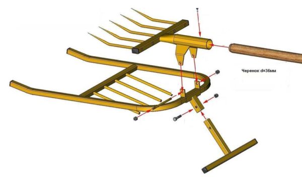 Disegno di montaggio della pala miracolosa