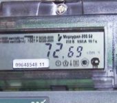 Exemple d'indications d'un compteur électronique