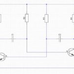 Originalkrets (multivibrator) tegnet av DipTrace