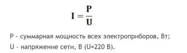 Formula za izračunavanje struje iz ukupne snage