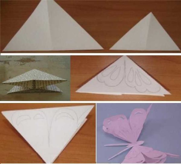 Mariposas de papel voluminosas para decorar