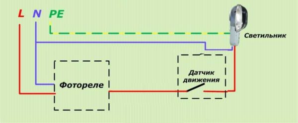 Conexión de un relé de fotos con un sensor de movimiento