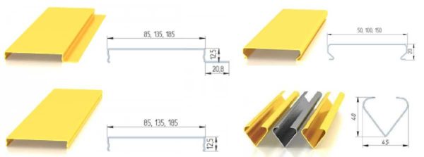 Stripformer for falske tak i aluminium