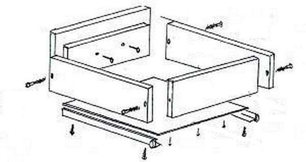 Come assemblare un set da cucina: schema di montaggio del cassetto