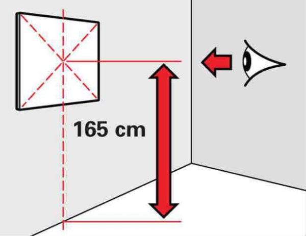 Altura de instalación del espejo del baño.