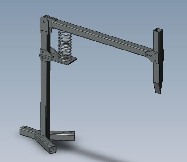 Spring log splitter design