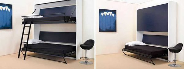 Armario-cama plegable litera