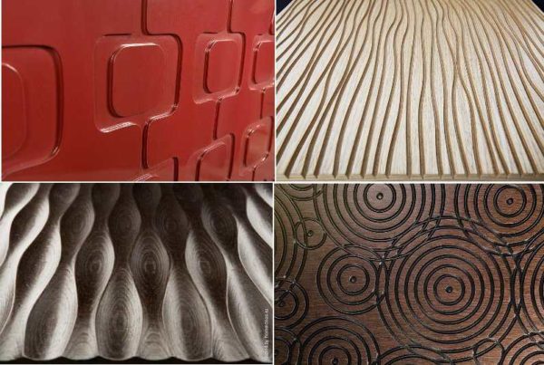 Estos son varios tipos más de paneles de MDF de pared 3D