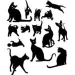 Stencils para paredes para pintar: los gatos son un ganar-ganar