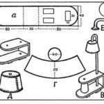 Lampada da terra per bambole realizzata in cartone