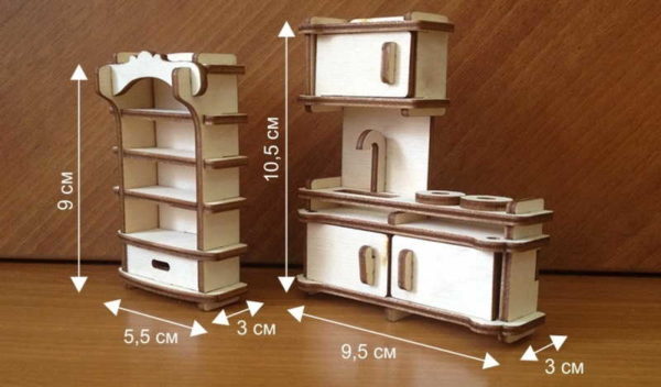 Puoi realizzare mobili per bambole con le tue mani di qualsiasi dimensione, stile