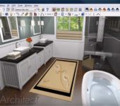 Il software di interior design Chief Architect ti consente di guardare gli interni creati in un'immagine 3D tridimensionale