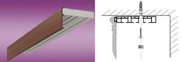 Cornice per soffitto in plastica per pneumatici