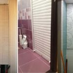 Opciones para terminar las puertas del armario en el baño.