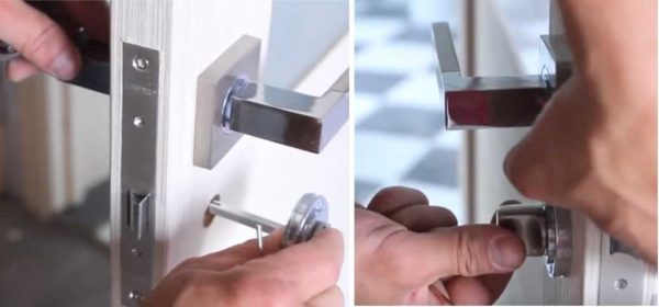 Cómo insertar una cerradura en una puerta interior: instalación de un percutor de cerradura