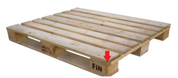 Questo è l'aspetto di un pallet Fin