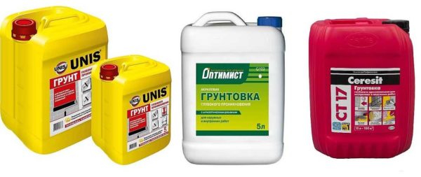 Composición de imprimación de penetración profunda: látex modificado y dispersión acrílica con aditivos