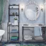 Stile provenzale in bagno